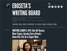Tablet Screenshot of ebosetawrites.com